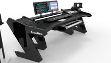 PRO LINE SL Desk all Black with Keyboard pull out option Bundle