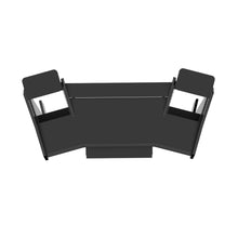 PRO LINE S Desk all Black With Pullout - FREE Speaker Shelves Bundle