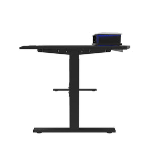 ORBIT Electric Sit and Stand Workstation with One Rack Module Black&White