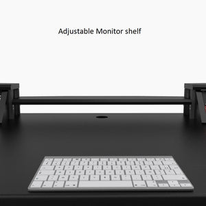 Commander V2 Desk with Keyboard pullout option Black