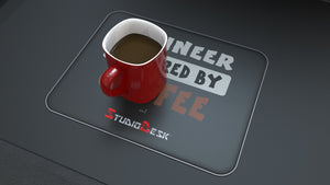Mouse and Coffee pad branded with StudioDesk