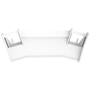 PRO LINE S Desk All white With Speaker Shelves