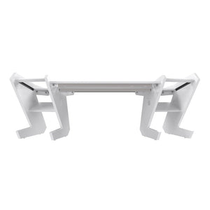 PRO LINE S Desk All white with Keyboard Pull out option - Bundle