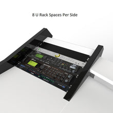 PRO LINE S Desk All Black & V Tower speaker stands and Pull Out option Bundle