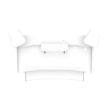 Enterprise Desk With Keyboard Pullout Option All white